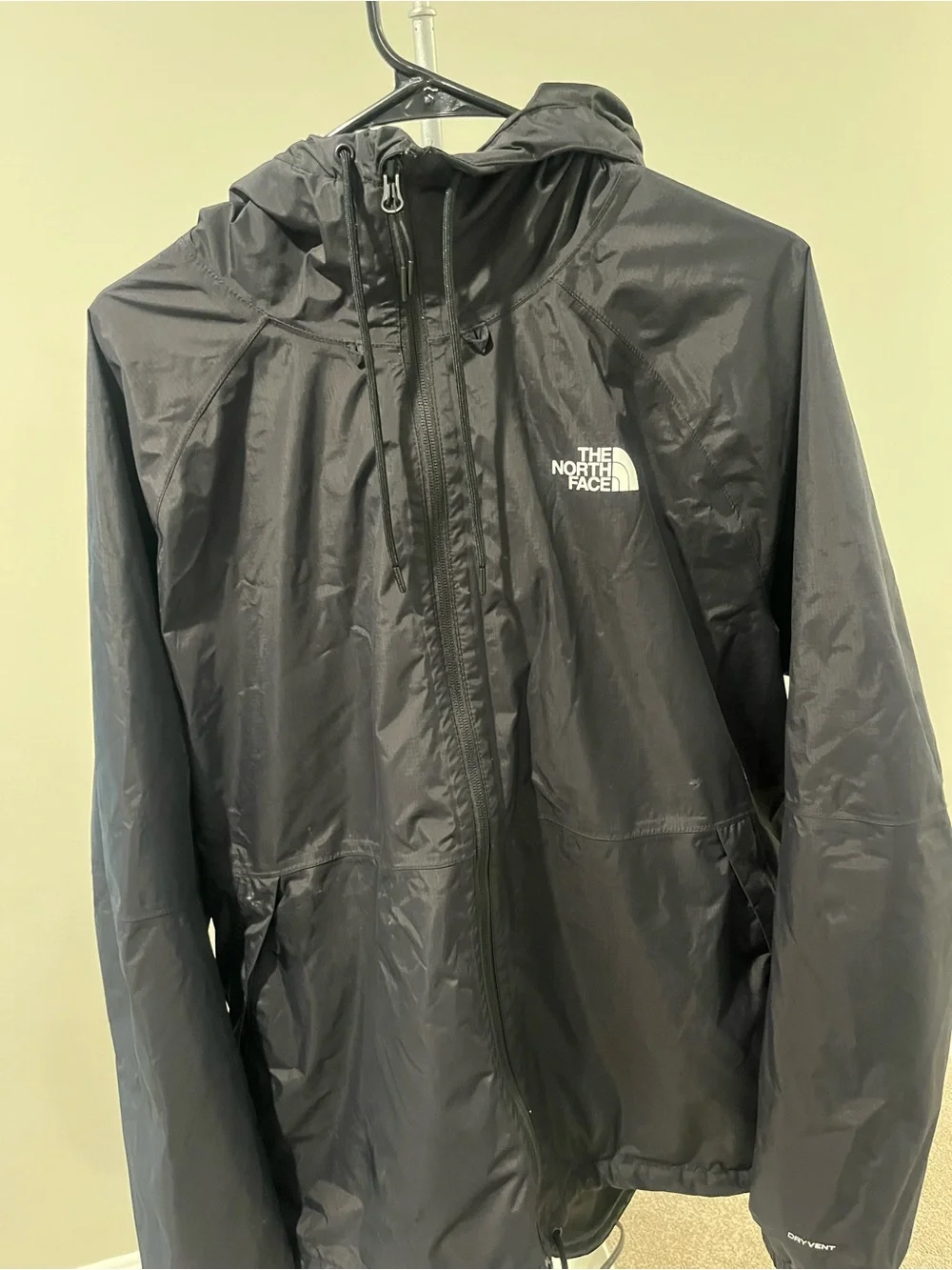The North Face Black Hooded Rain Jacket